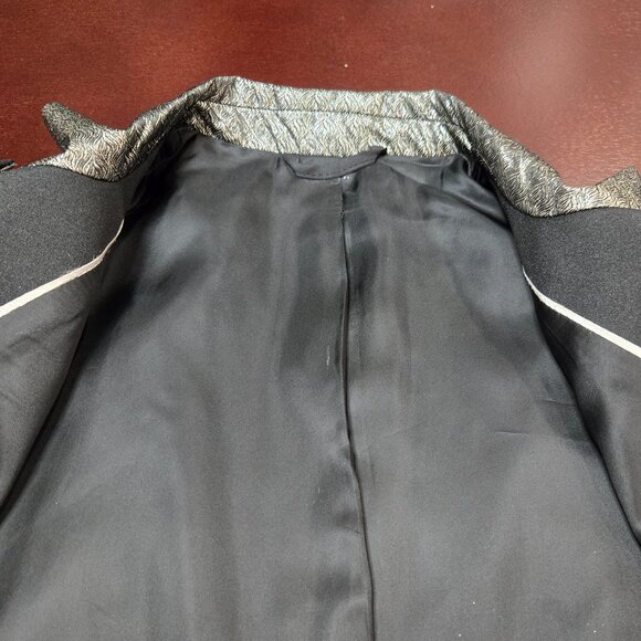 Versace Silver Single-Breasted Blazer Jacket - Picture 10 of 13